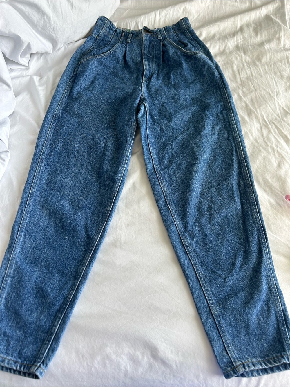 Lee Vintage High-Waist Blue Women's Paperbag Jeans - Picture 10 of 13